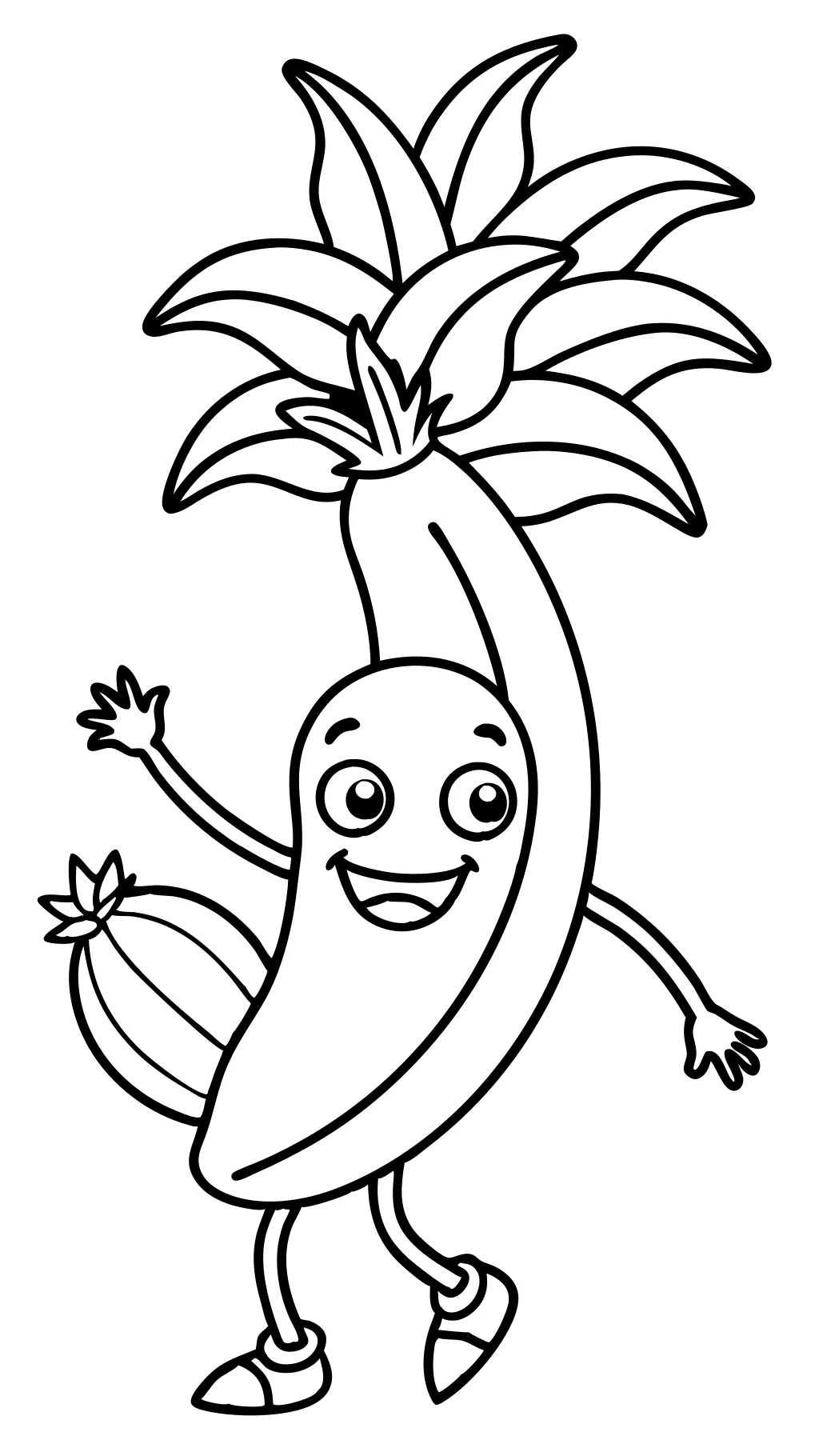 coloring pages banana